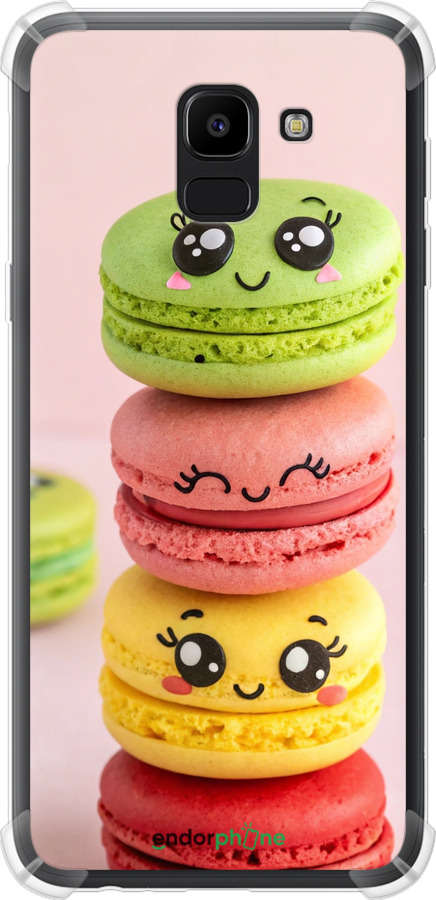 Силикон с усиленными углами чехол Печенье для Samsung Galaxy J6 2018 - 6693sp-1486 изображение 