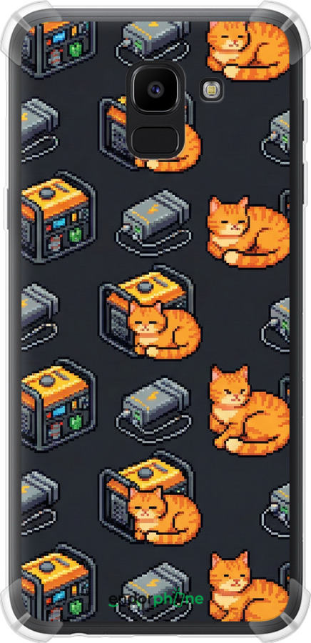 Силикон с усиленными углами чехол Autonomous Zone для Samsung Galaxy J6 2018 - 6771sp-1486 изображение 