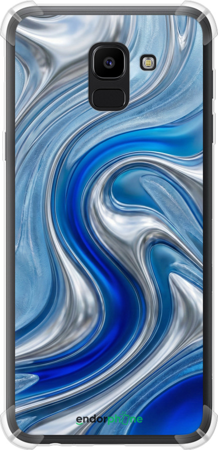 Силикон с усиленными углами чехол Liquid Chrome для Samsung Galaxy J6 2018 - 6781sp-1486 изображение 