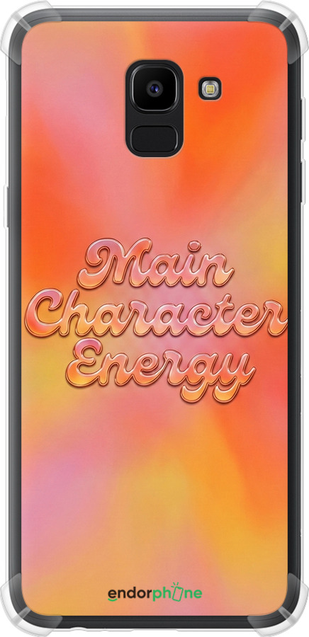 Силикон с усиленными углами чехол Aura Gradient Main Character Energy Aesthetic Y2K для Samsung Galaxy J6 2018 - 6783sp-1486 изображение 