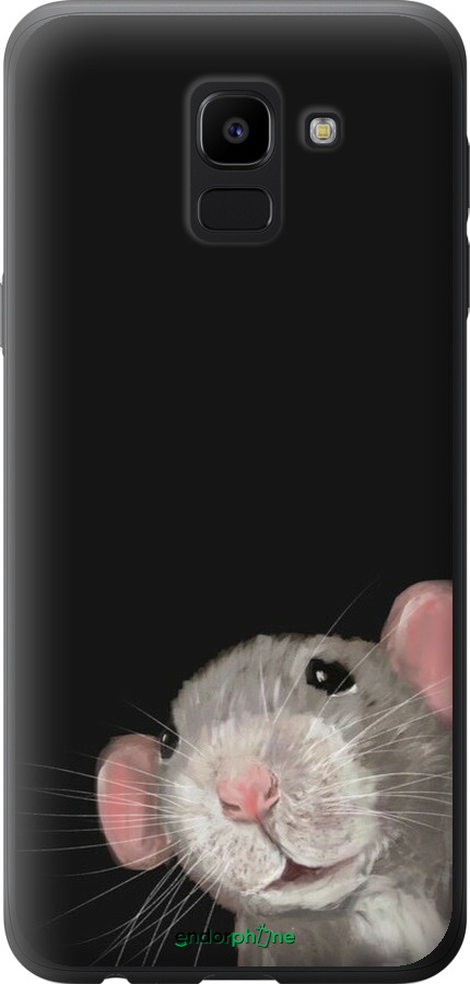 2D пластиковый чехол The Peeking Rat для Samsung Galaxy J6 2018 - 6442t-1486 изображение 
