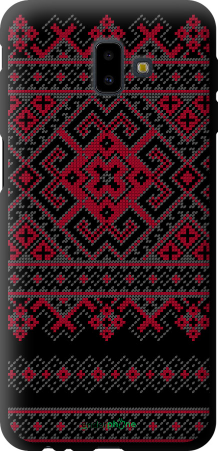 TPU чехол Вышиванка 52 для Samsung Galaxy J6 Plus 2018 - 1763b-1586 изображение 
