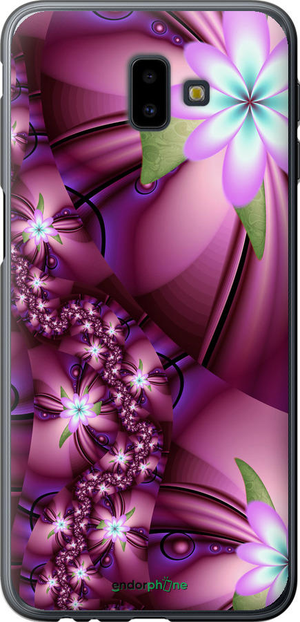 

Силіконовий чохол "Квіткова мозаїка" для Samsung Galaxy J6 Plus 2018, Рожевий
