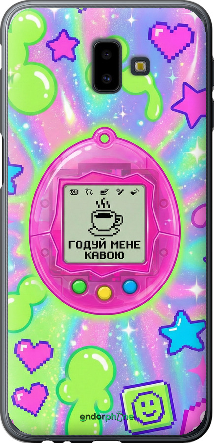 Силиконовый чехол Y2K Aesthetic Retro Pet: Годуй мене кавою для Samsung Galaxy J6 Plus 2018 - 6784u-1586 изображение 