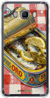 Силикон с усиленными углами чехол Vintage Sardine Tin Phone для Samsung Galaxy J7 (2016) J710F - 6772sp-263 изображение 