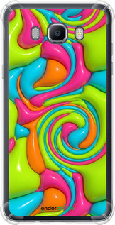 Силіконовий протиударний с посиленими кутами чехол Y2K Jelly Dream для Samsung Galaxy J7 (2016) J710F - 6780sp-263 изображение 
