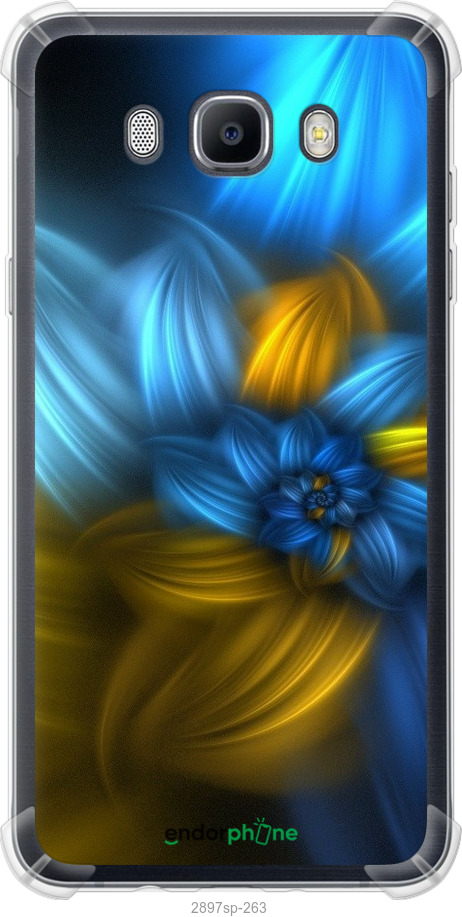 

Силіконовий протиударний с посиленими кутами чохол "Візерунок 46" для Samsung Galaxy J7 (2016) J710F, Синій