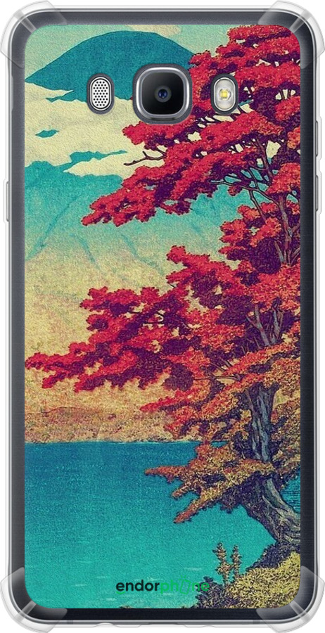 Силикон с усиленными углами чехол С изображением природы для Samsung Galaxy J7 (2016) J710F - 6469sp-263 изображение 