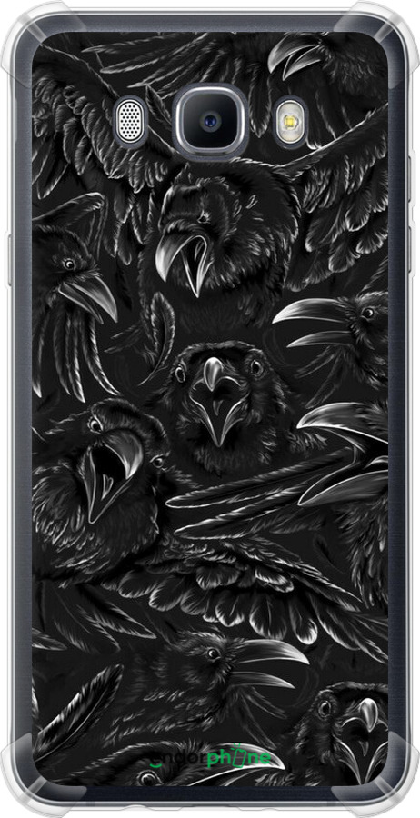 Силикон с усиленными углами чехол Воронья ярость для Samsung Galaxy J7 (2016) J710F - 6474sp-263 изображение 