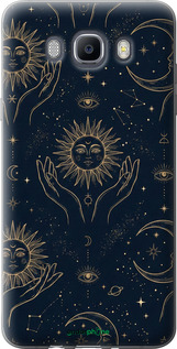 Силиконовый чехол 'Celestial Harmony: Sun & Moon Gold Mystic Pattern' для Samsung Galaxy J7 (2016) J710F изображение 5