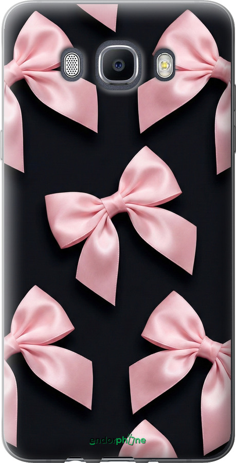 Силіконовий чехол Coquette Ribbons Dark Coquette для Samsung Galaxy J7 (2016) J710F - 6767u-263 изображение 