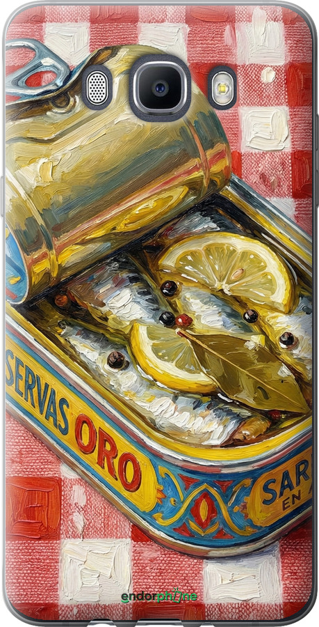 Силиконовый чехол Vintage Sardine Tin Phone для Samsung Galaxy J7 (2016) J710F - 6772u-263 изображение 