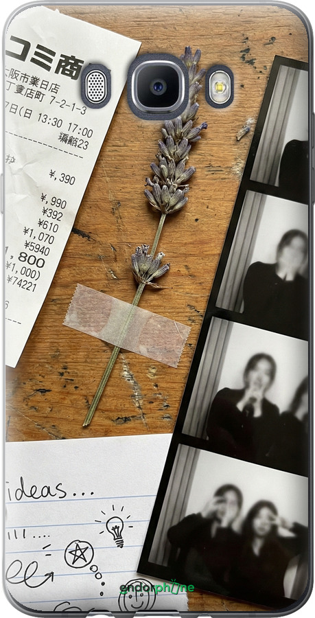 Силиконовый чехол Aesthetic Scrapbook Collage для Samsung Galaxy J7 (2016) J710F - 6773u-263 изображение 