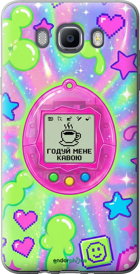 Силиконовый чехол Y2K Aesthetic Retro Pet: Годуй мене кавою для Samsung Galaxy J7 (2016) J710F - 6784u-263 изображение 