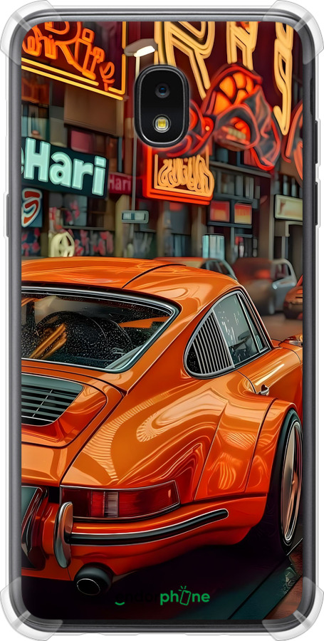 Силіконовий протиударний с посиленими кутами чехол Порше для Samsung Galaxy J7 2018 - 6334sp-1502 изображение 