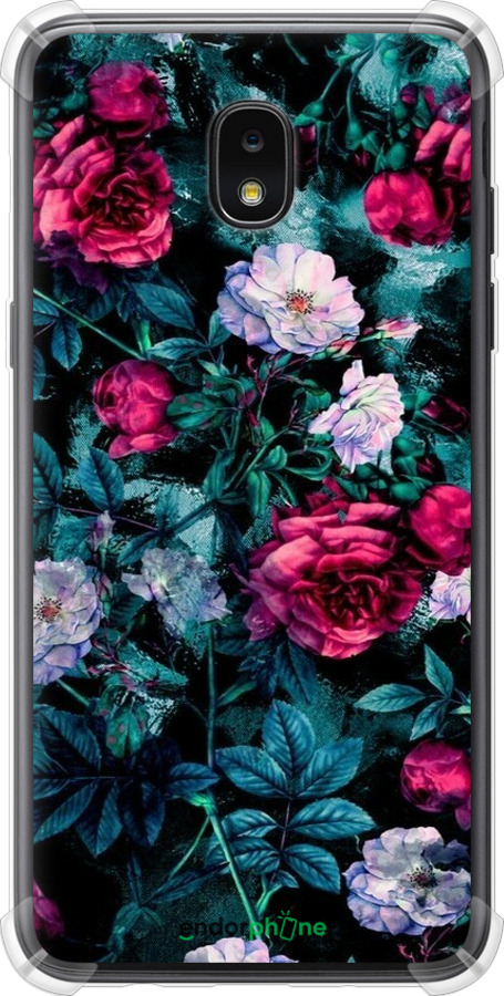 Силикон с усиленными углами чехол Сад и розы для Samsung Galaxy J7 2018 - 6483sp-1502 изображение 