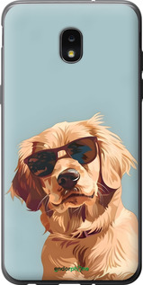 Силіконовий чехол Пес в очках для Samsung Galaxy J7 2018 - 6381u-1502 изображение 