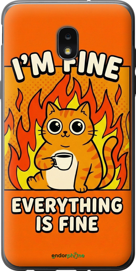 Силіконовий чехол Funny Cat для Samsung Galaxy J7 2018 - 6786u-1502 изображение 