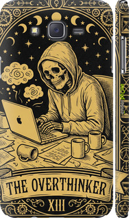 3D пластиковый матовый чехол The Overthinker для Samsung Galaxy J7 J700H - 6774m-101 изображение 