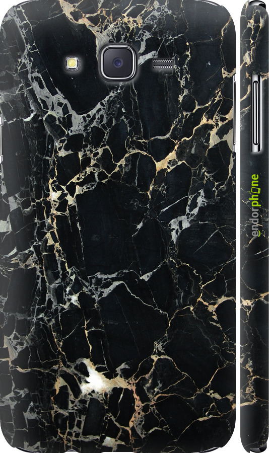 

3D-muovi matta cover "Musta marmori" for Samsung Galaxy J7 J700H