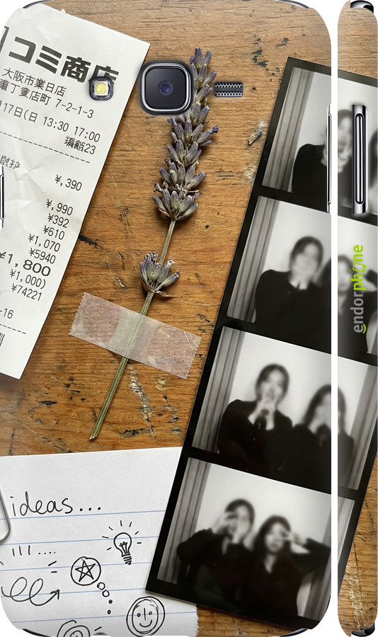 3D пластиковий матовий чехол Aesthetic Scrapbook Collage для Samsung Galaxy J7 J700H - 6773m-101 изображение 