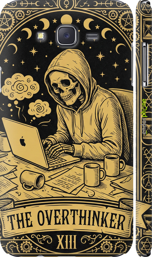 3D пластиковый матовый чехол The Overthinker для Samsung Galaxy J7 J700H - 6774m-101 изображение 