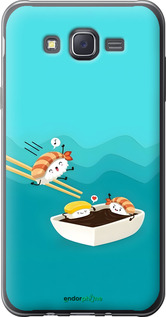 Силіконовий чехол Суші для Samsung Galaxy J7 J700H - 6354u-101 изображение 