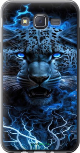 Силиконовый чехол Ледяной леопард для Samsung Galaxy J7 J700H - 6460u-101 изображение 