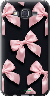Силиконовый чехол Coquette Ribbons Dark Coquette для Samsung Galaxy J7 J700H - 6767u-101 изображение 