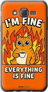 2D пластиковый чехол 'Funny Cat' для Samsung Galaxy J7 J700H изображение 9