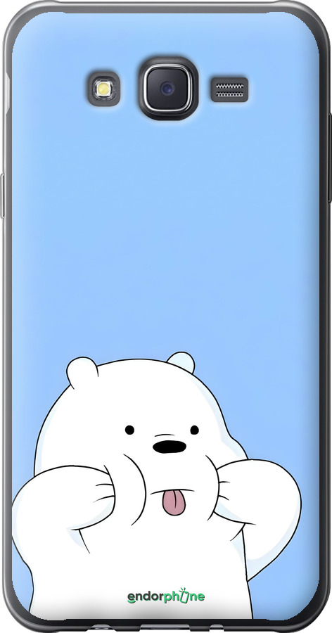 2D пластиковый чехол Милый мишка для Samsung Galaxy J7 J700H - 6357t-101 изображение 