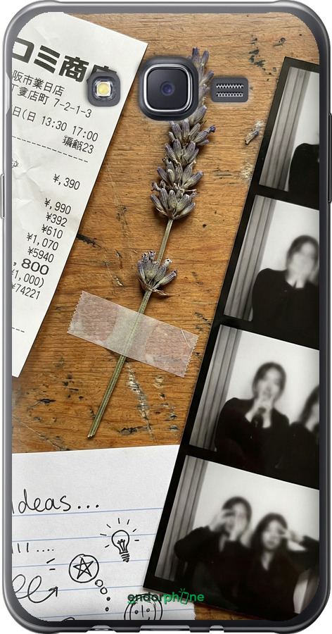 2D пластиковый чехол Aesthetic Scrapbook Collage для Samsung Galaxy J7 J700H - 6773t-101 изображение 