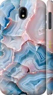3D пластиковый матовый чехол Мрамор для Samsung Galaxy J7 J730 (2017) - 6306m-786 изображение 