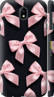 3D пластиковый матовый чехол 'Coquette Ribbons Dark Coquette' для Samsung Galaxy J7 J730 (2017) изображение 1