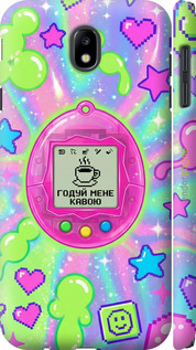 3D пластиковий матовий чехол Y2K Aesthetic Retro Pet: Годуй мене кавою для Samsung Galaxy J7 J730 (2017) - 6784m-786 изображение 