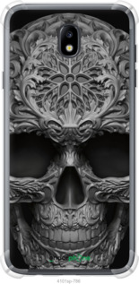 Силіконовий протиударний с посиленими кутами чехол skull-ornament для Samsung Galaxy J7 J730 (2017) - 4101sp-786 изображение 