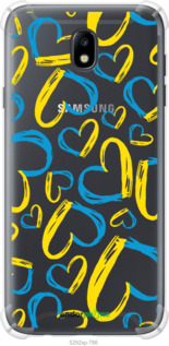 Силикон с усиленными углами чехол Сердца UA для Samsung Galaxy J7 J730 (2017) - 5292sp-786 изображение 