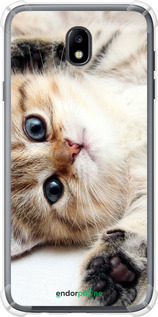 Силикон с усиленными углами чехол Котик для Samsung Galaxy J7 J730 (2017) - 6024sp-786 изображение 