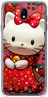 Силіконовий протиударний с посиленими кутами чехол hello kitty1 для Samsung Galaxy J7 J730 (2017) - 6036sp-786 изображение 