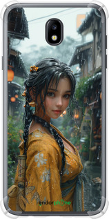 Силикон с усиленными углами чехол Anime-girl для Samsung Galaxy J7 J730 (2017) - 6133sp-786 изображение 