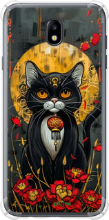 Силикон с усиленными углами чехол China Cat для Samsung Galaxy J7 J730 (2017) - 6134sp-786 изображение 