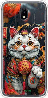 Силикон с усиленными углами чехол China Cat v2 для Samsung Galaxy J7 J730 (2017) - 6135sp-786 изображение 