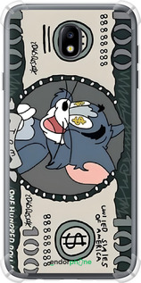 Силикон с усиленными углами чехол Том и джерри для Samsung Galaxy J7 J730 (2017) - 6291sp-786 изображение 