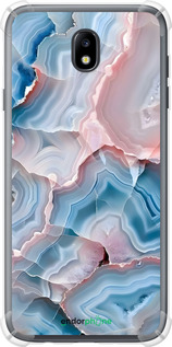 Силикон с усиленными углами чехол Мрамор для Samsung Galaxy J7 J730 (2017) - 6306sp-786 изображение 