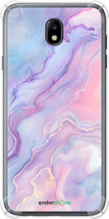 Силикон с усиленными углами чехол Нежный мрамор для Samsung Galaxy J7 J730 (2017) - 6310sp-786 изображение 