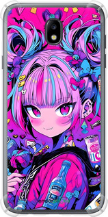 Силикон с усиленными углами чехол Аниме милаха для Samsung Galaxy J7 J730 (2017) - 6314sp-786 изображение 