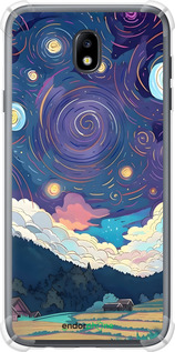 Силіконовий протиударний с посиленими кутами чехол Креативний арт для Samsung Galaxy J7 J730 (2017) - 6322sp-786 изображение 