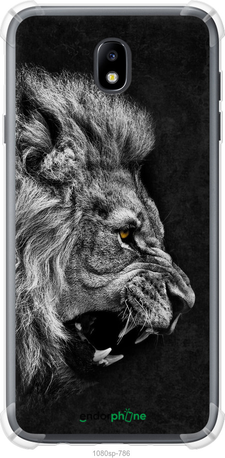 Силикон с усиленными углами чехол Лев для Samsung Galaxy J7 J730 (2017) - 1080sp-786 изображение 