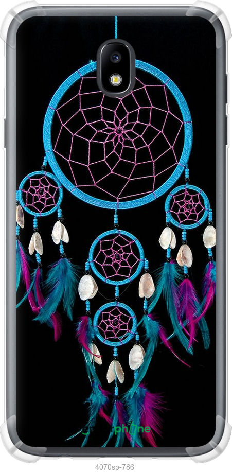 Силикон с усиленными углами чехол Ловец снов для Samsung Galaxy J7 J730 (2017) - 4070sp-786 изображение 