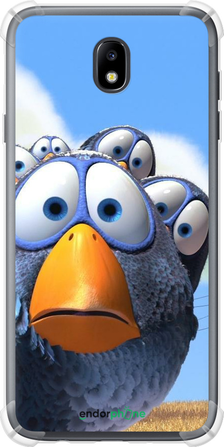Силикон с усиленными углами чехол Angry Birds для Samsung Galaxy J7 J730 (2017) - 6008sp-786 изображение 